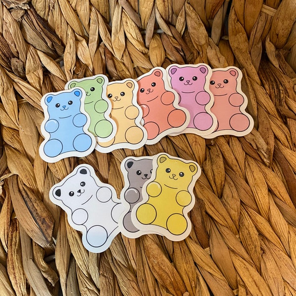 Pastel Gummy Bear Sticker