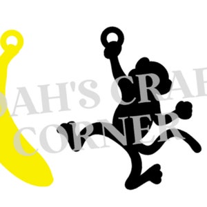 AFFEN / BANANEN OHRRINGE svg