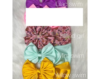 Swim summer headwraps for babies regular or messy