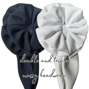 Double and triple messy headwrap | variety color headwraps for babies