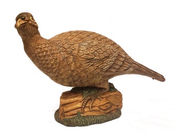 Vintage 1991 Ceramic Pheasant Figurine