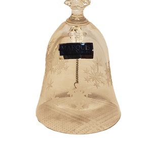 マーキス・バイ・ウォーターフォード クリスタル スノーフレークベル - コレクターズアイテム