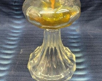 Vintage Hohes Glas Retro Öl Hurrikan Lampe Dekor