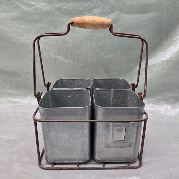 Metal Rectangular Cubbies – Metal Pail Holding Rack – Storage Basket and Storage Compartments