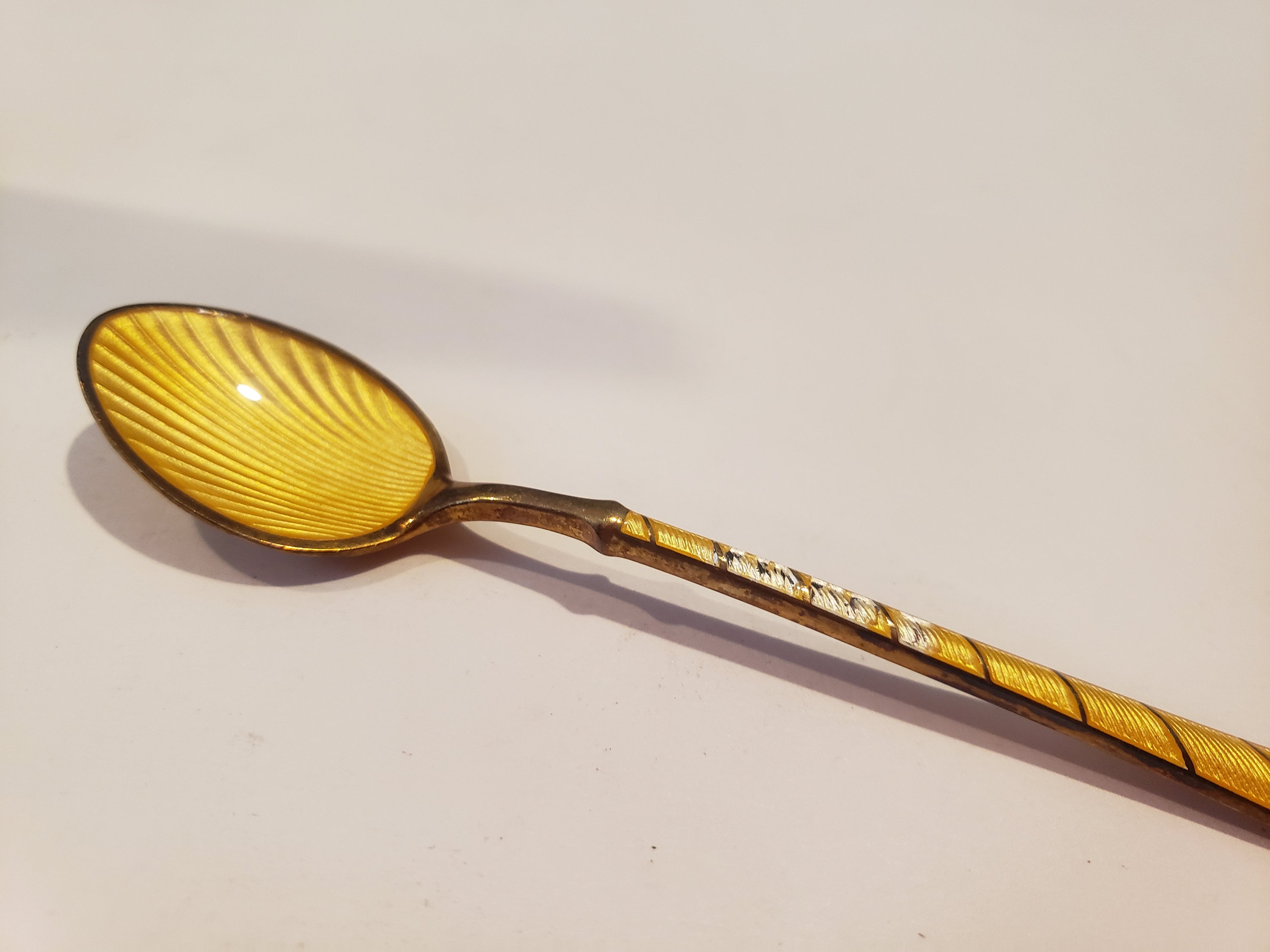 美品】ELA デンマーク製 エナメルスプーン 6本 925スターリング