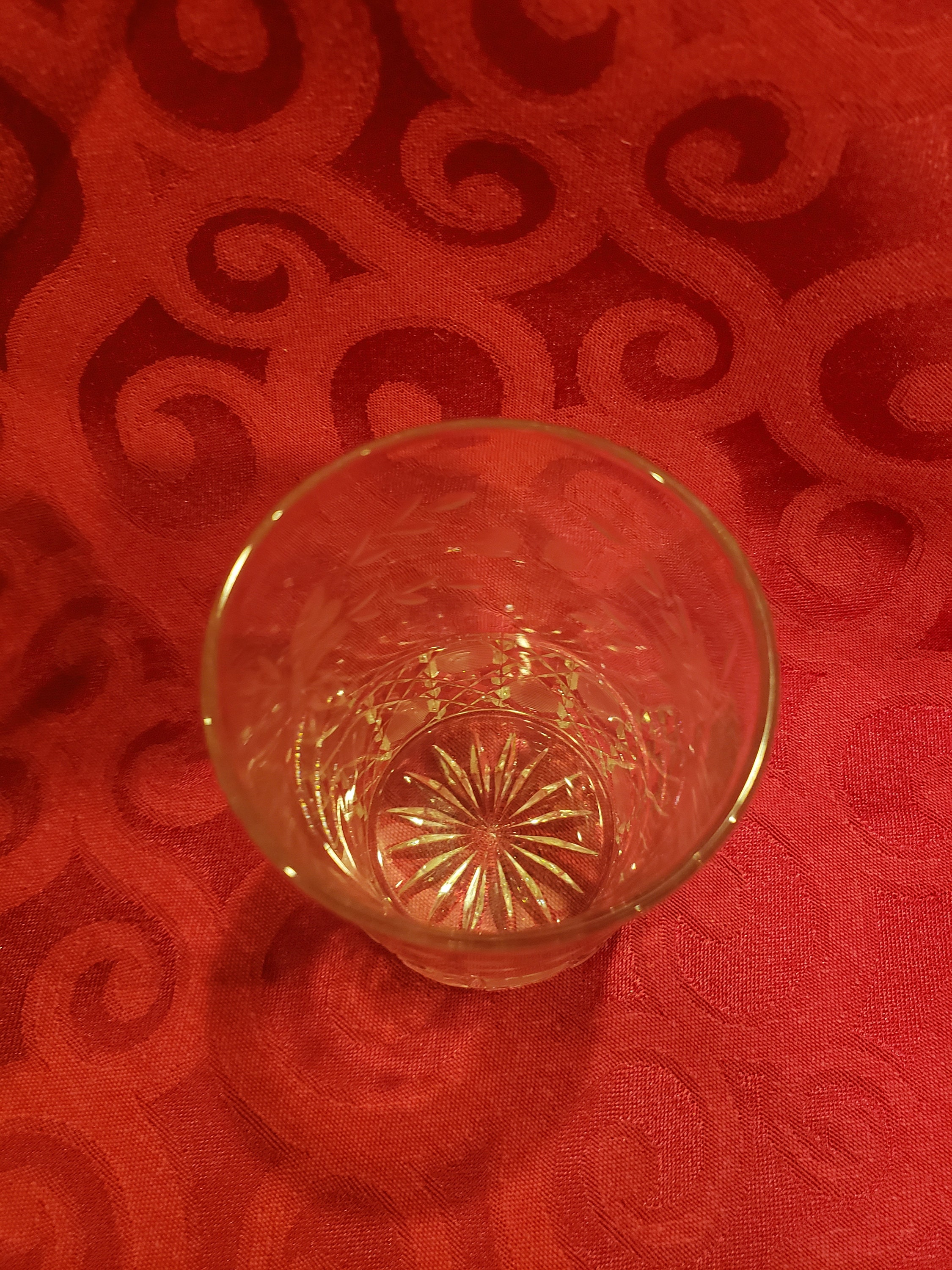 Juice Glasses Set of 6 Juice Glasses With Etched Patterns Drinkware and