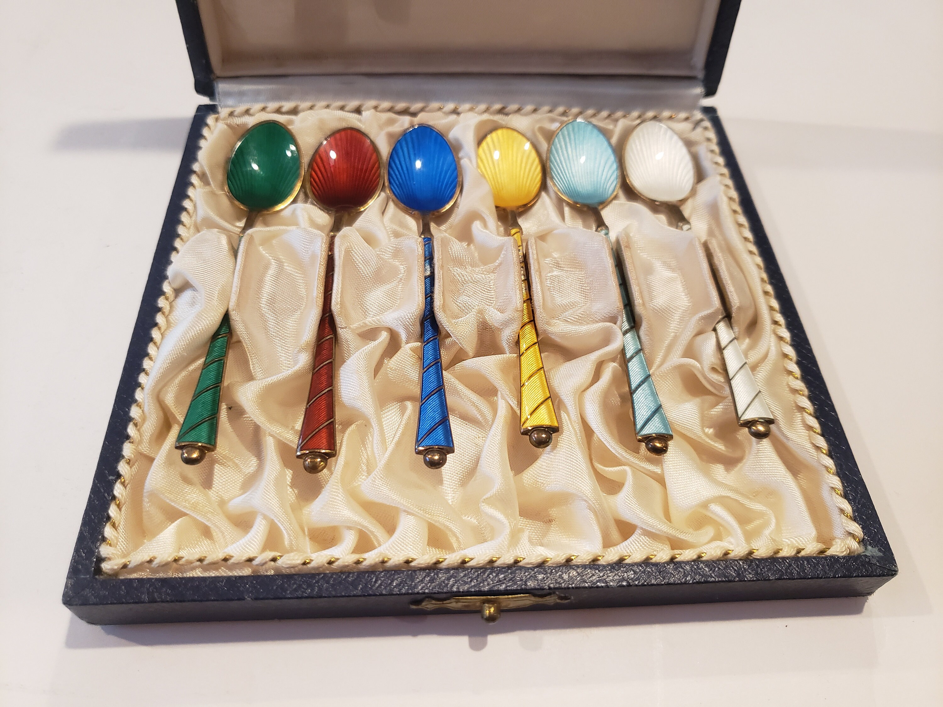 Ela Denmark エラ デンマーク スターリングシルバー エナメル スプーン