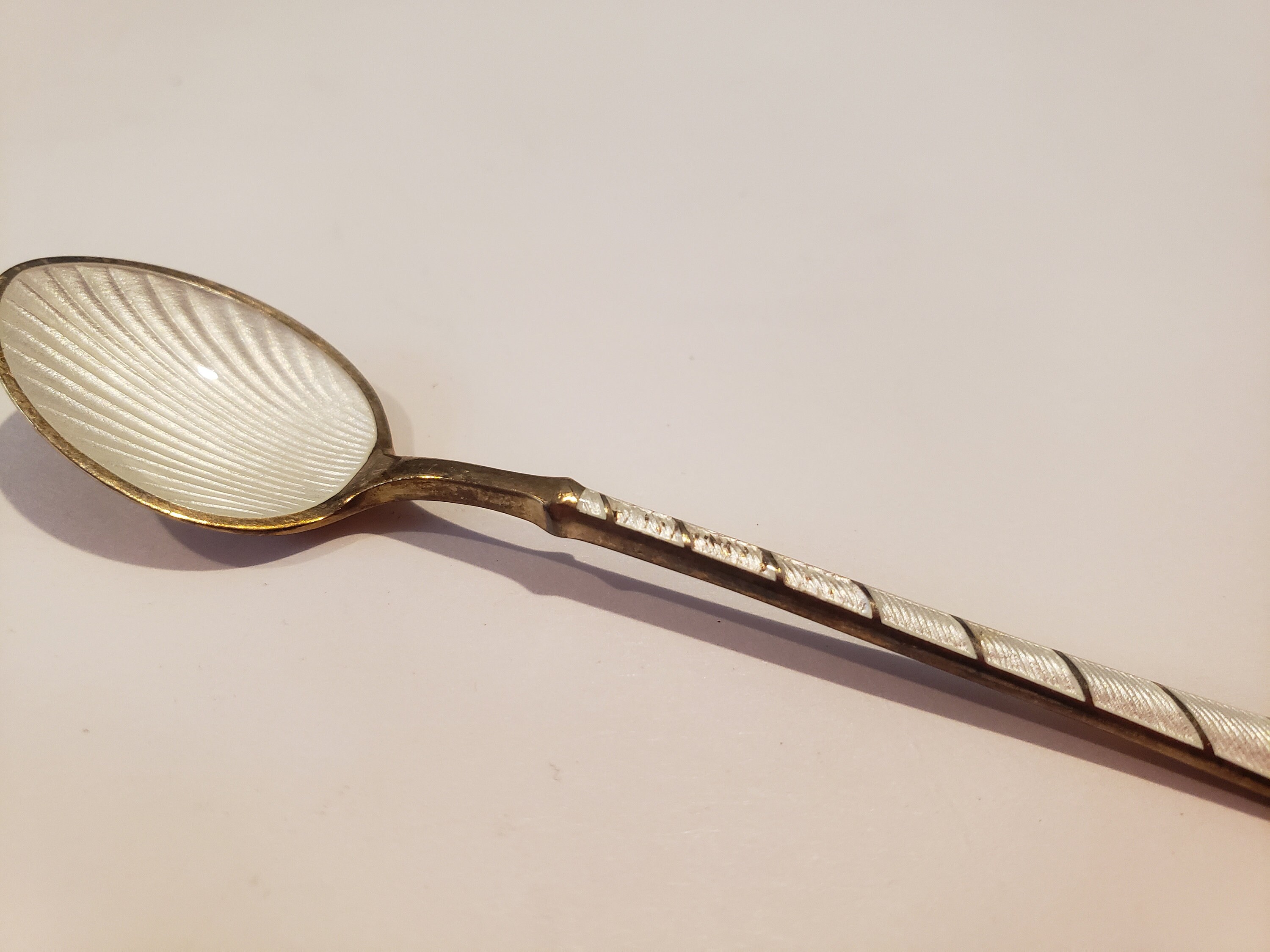 【美品】ELA デンマーク製 エナメルスプーン 6本 925スターリングシルバー 美品】ELA デンマーク製 エナメルスプーン 6本 925スターリング