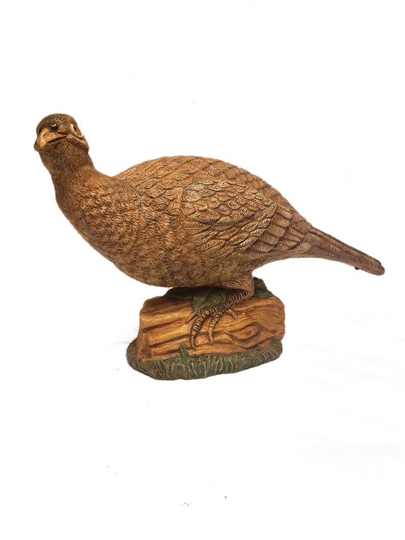 Vintage 1991 Ceramic Pheasant Figurine Etsy