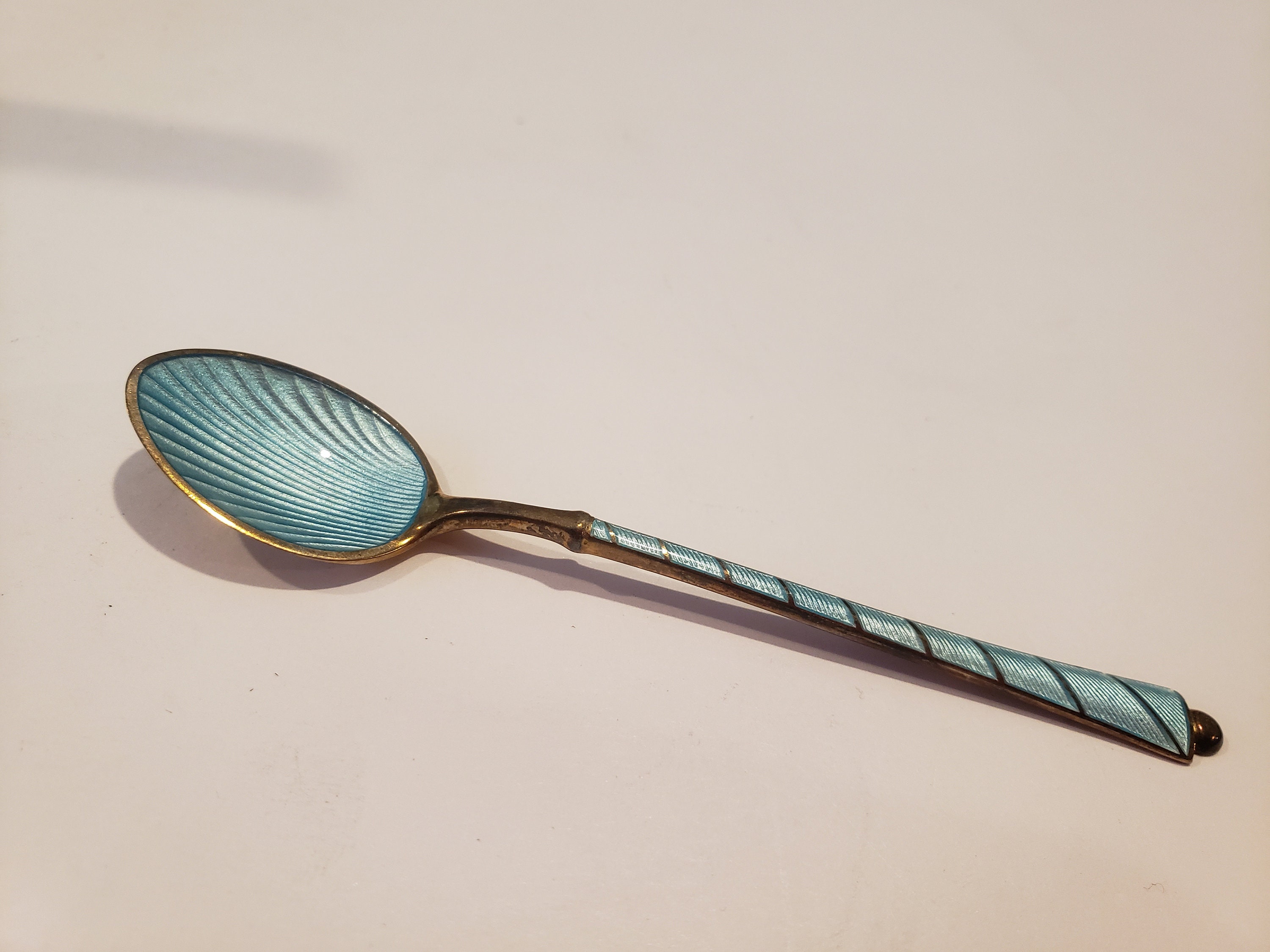 アンティーク Ela デンマーク スターリングシルバー エナメル デミタス