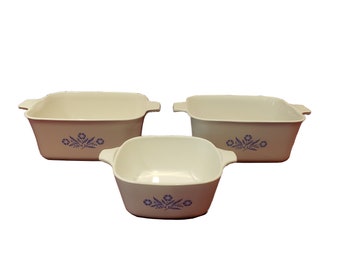 ブルーコーンフラワー コーニングウェア 蓋付きキャセロール皿