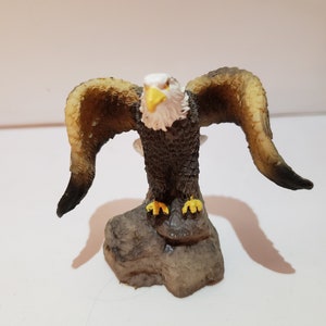Ceramic Eagle Decor with Outstretched Wings - Eagle Figurine - Collectible Eagle Figurine - Vintage Decor - Collectible Decor - Spring Decor