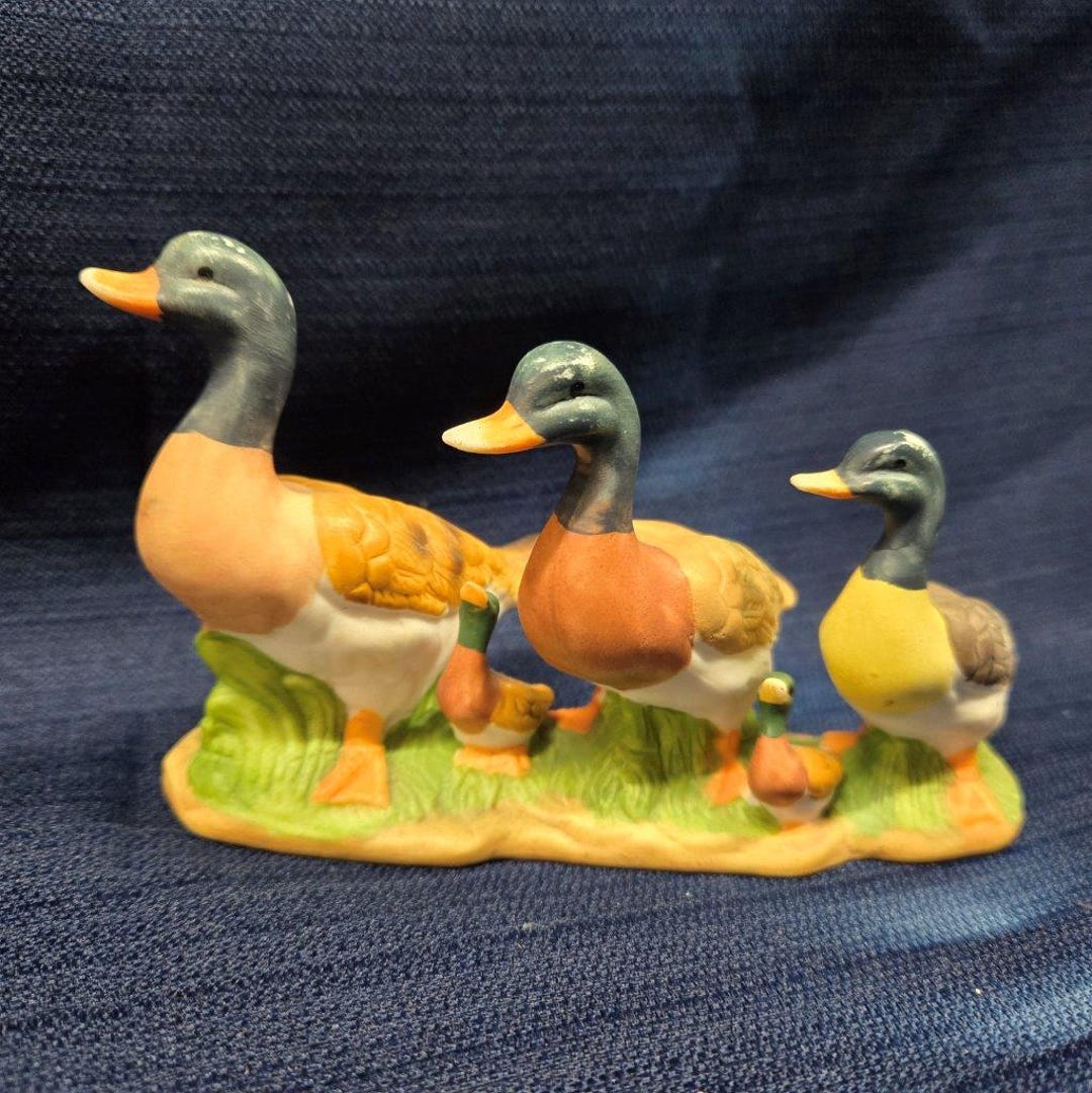 Ducks Collection Porcelain Ducks Collectible Figurines – Set of 3 Vintage Duck ...