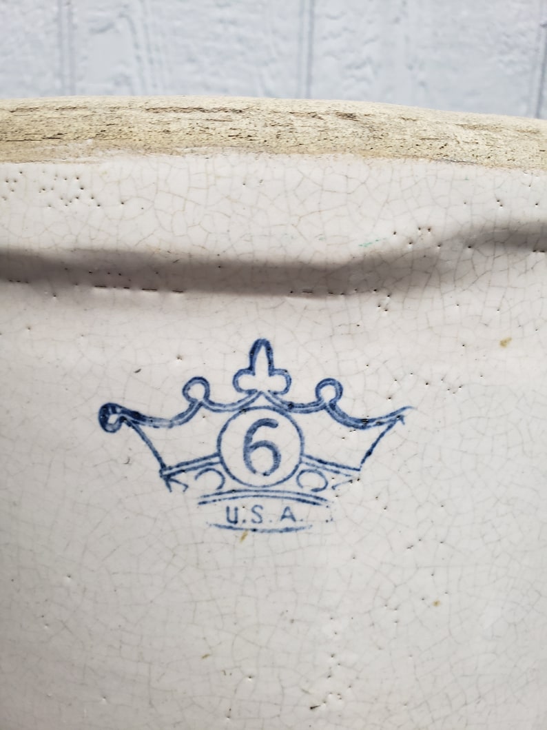 Stoneware Crock Number 6 6 Gallon Crock for Decor Etsy