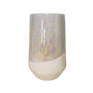 White Shiny and Matte Vase ~ Flower Vase ~ Floral Vase ~ Home Decor ~ Contemporary Decor ~ Modern Decor ~ Springtime Decor