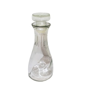 Botella de vidrio Vintage Good Seasons con tapón - Vidrio coleccionable - Vidrio transparente - Botella de leche - Botella de jugo - Vidrio vintage - Florero