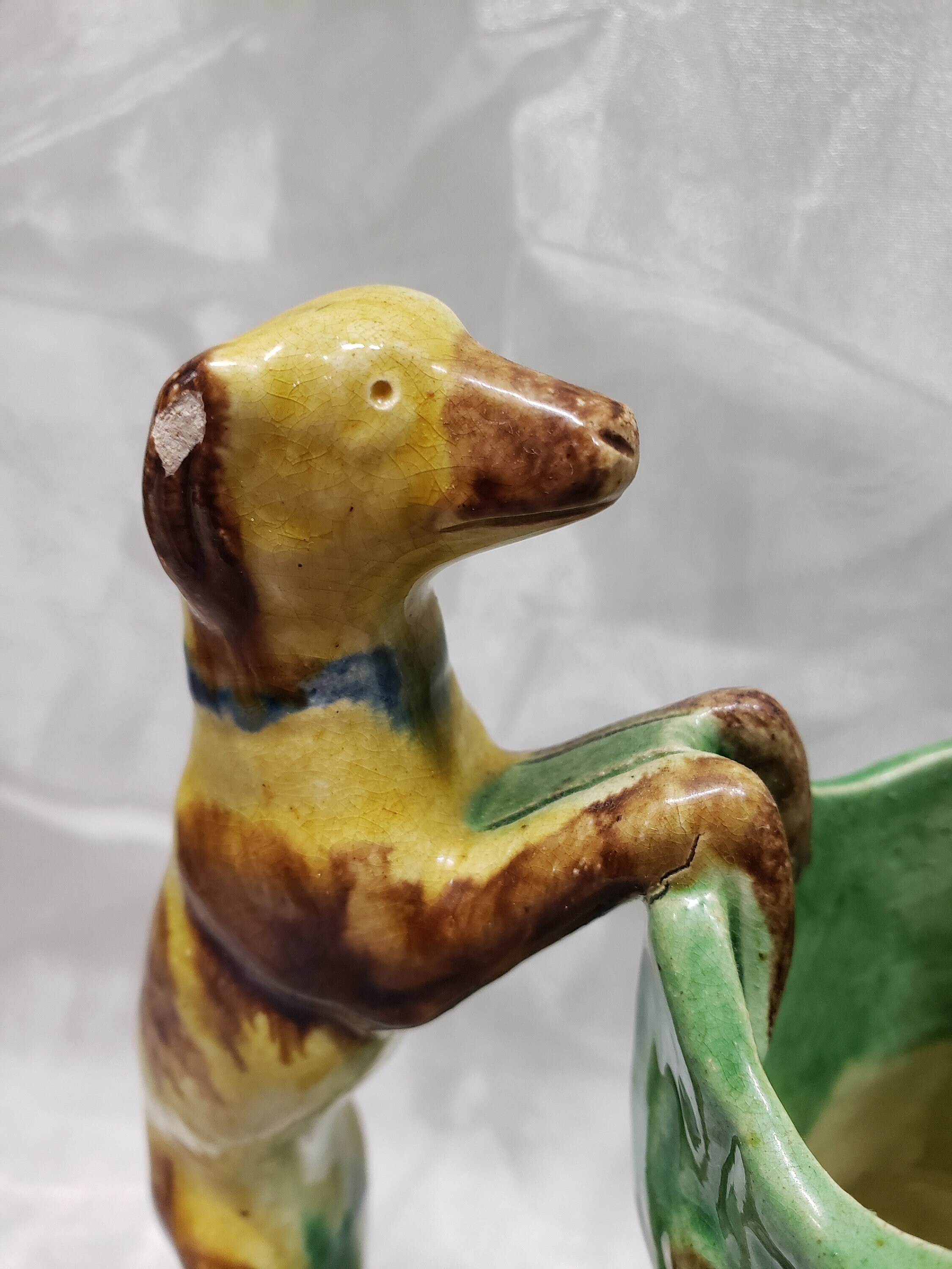 Vintage Dog & Bunny Pitcher: Collectible Portugal Vase - Etsy
