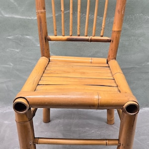 Wooden Bamboo Children’s Chair – Vintage Wooden Chair for Kids – Accent Chair