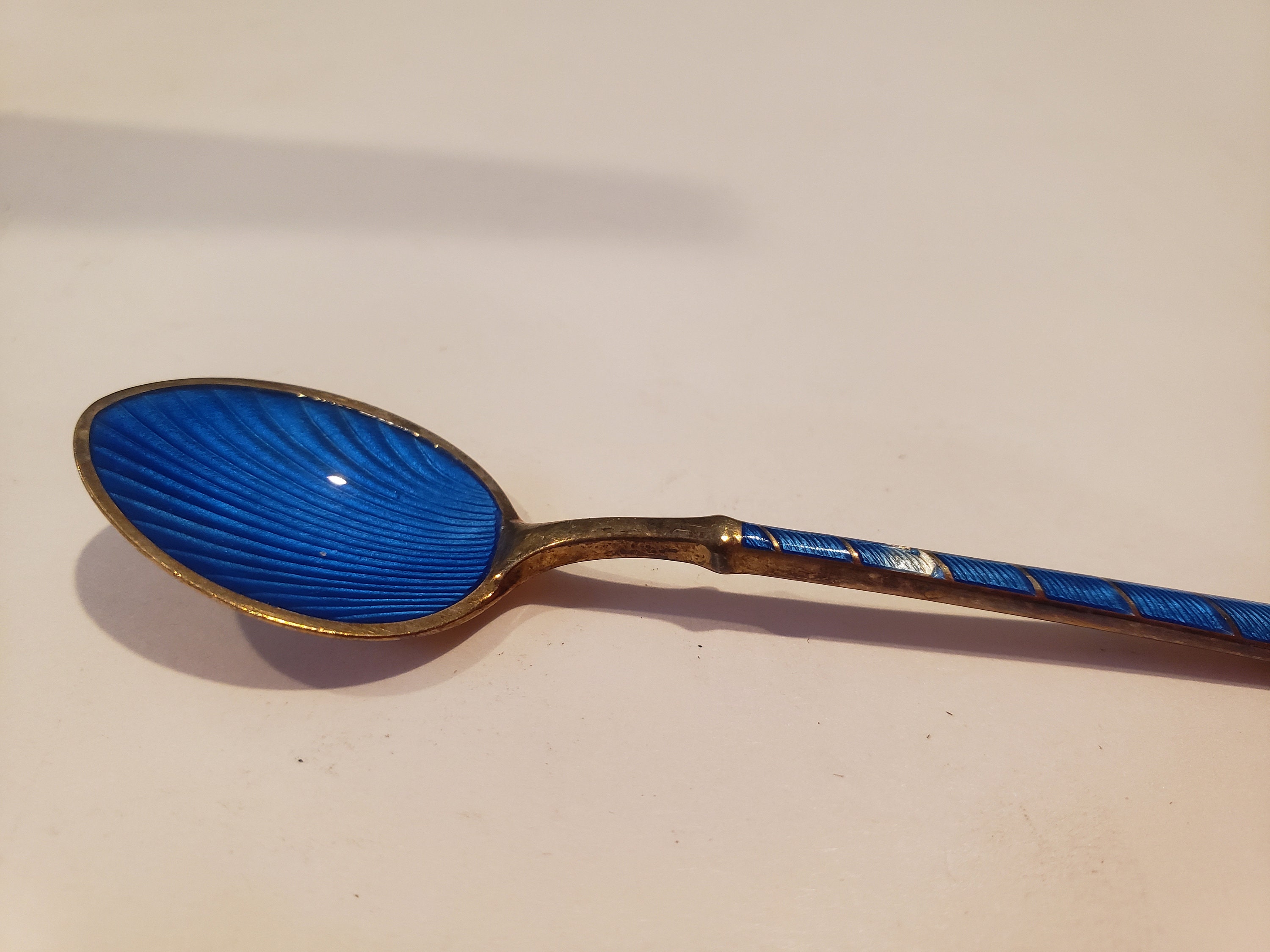 アンティーク Ela デンマーク スターリングシルバー エナメル デミタス