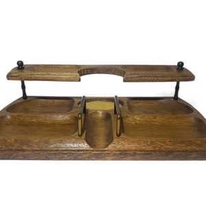 Wooden Desk Organizer Display Rack ~ Wooden Decor ~ Vintage Decor ~ Storage ~ Desktop Storage ~ Office Supplies ~ Collectible Items