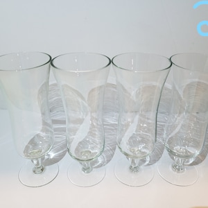 3 Sets of Clear Glass Mimosa Glasses – Stemware for Mimosas and Champagne – Various Styles of Mimosa Glasses