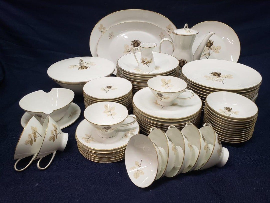 Rose China　食器　12枚セット 12 VIntage Japan PRINCESS ROSE China 10 3/8” Dinner Plates