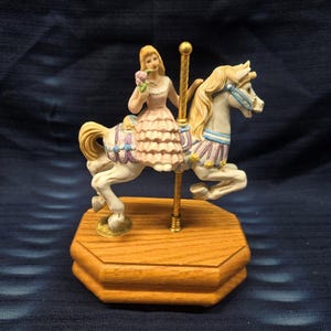Carousel Collections 7009 Westland Limited Edition Carousel Horse Trinket Figurine – Collectible Carousel Figurine