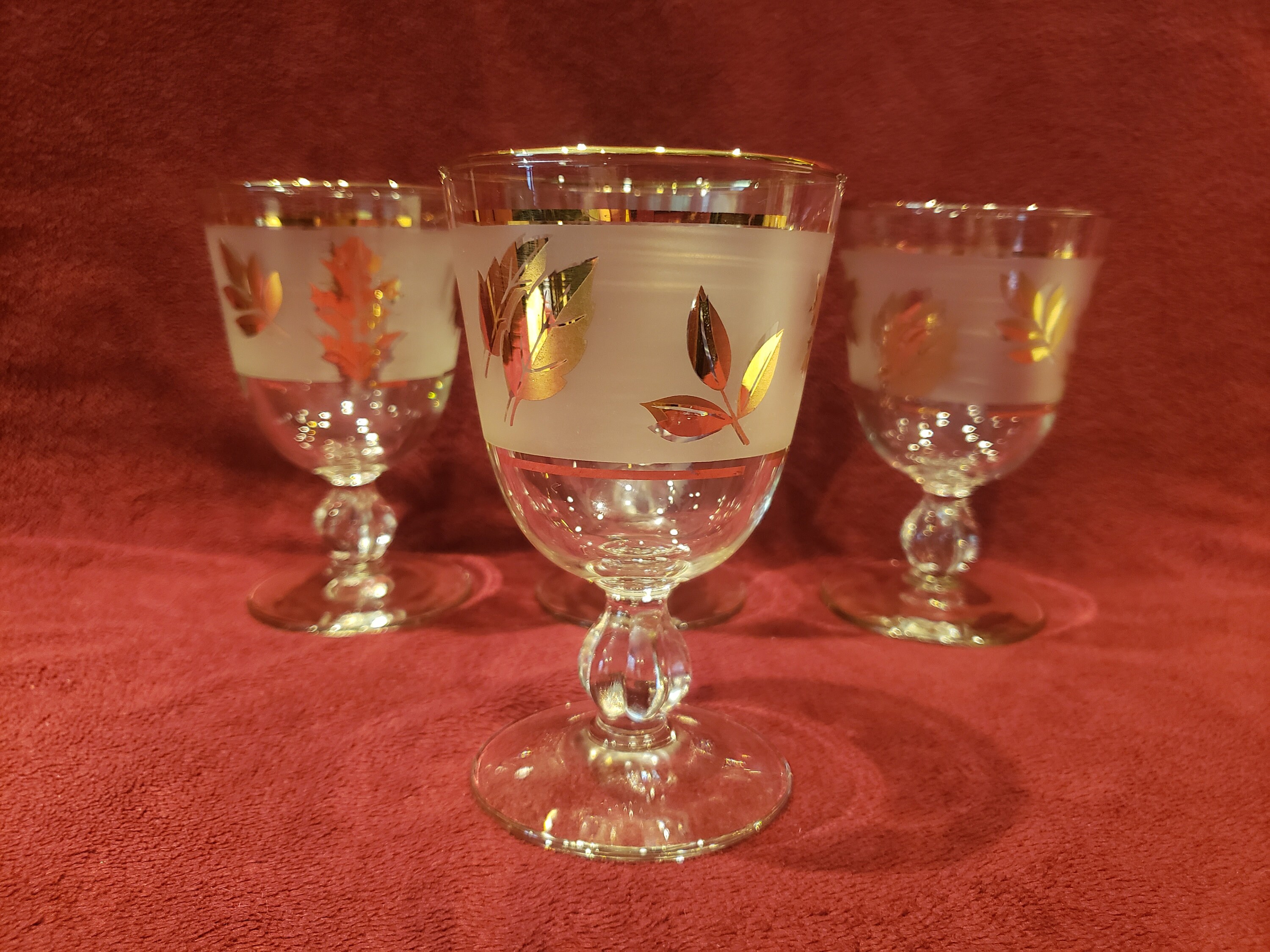 Etched Fern Crystal Wine Glasses- the Vintage List, House of Modern Vintage  NOLA