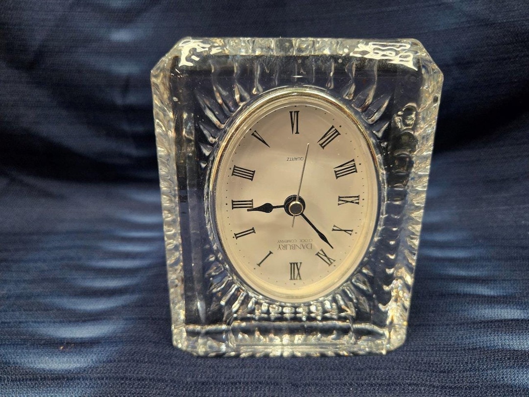 Danbury Clock Company Clear Mantle Clock – Designer Mantle Clock Décor ...