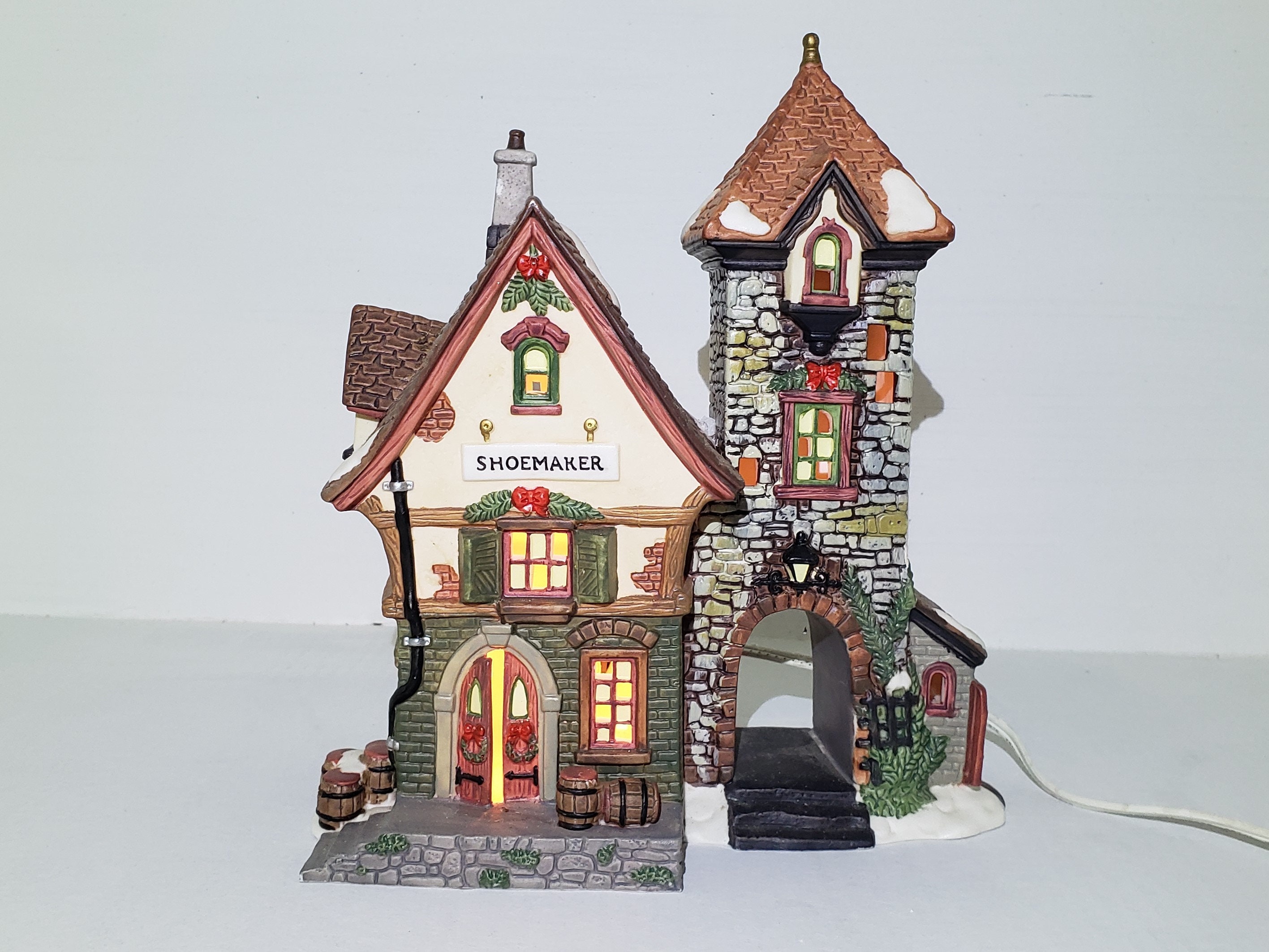 Christmas Village Lighted Houses Desk Decor Home Decor Etsy