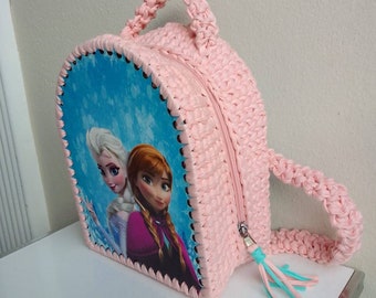 Elsa tricote sac pour enfants.