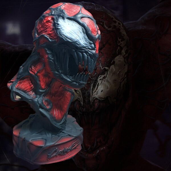 Carnage Marvel 3D bust Print