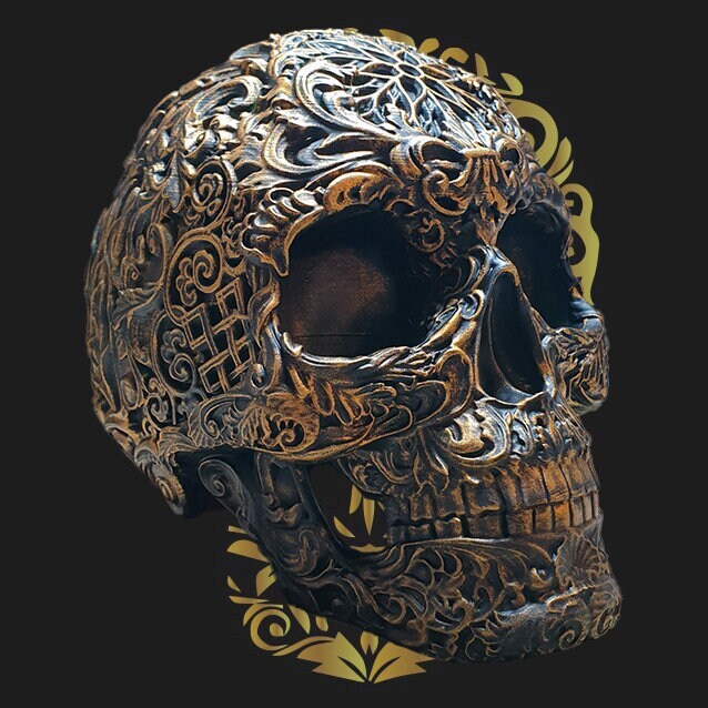 Crâne Skull Ornemental 3D Print