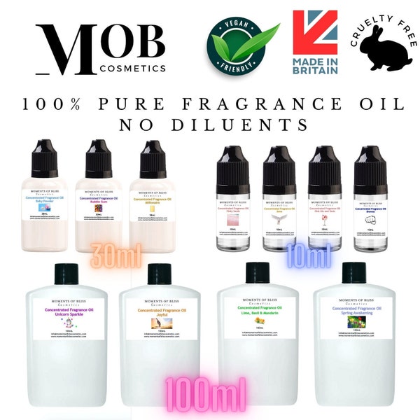 Designer Fragrance Oils For Soap Candles, Bath bomb, reeds, perfume, sprays - Huge Range, Strong Scent, Undiluted, Best Price! 10ml - 100ml