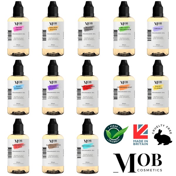 30ml Luxury Fragrance Oils | 100+ Scents| Candle | Wax Melts | Snap Bars |Oil Burners | Diffusers | Soaps | Bath Bombs | Aromatherapy