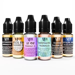6 x 10ml 2025 Bestsellers Fragrance Oil Set | Candle Scent Oils Aromatherapy Oils Designer Fragrance Oils for Candle Making Wax Melts Soaps