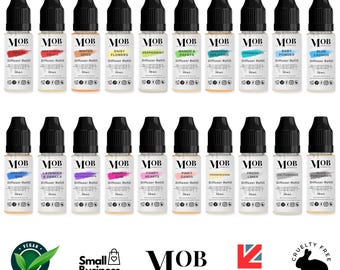 10mL Diffuser Oil Refill - Fine & Designer Fragrances Highly Concentrated! Suitable Diffusers: Electric Car Reed