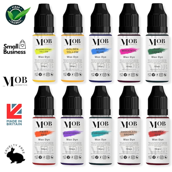 Colorant colorant liquide pour bougies et cires adapt la cire de paraffine, la cire de soja et au gel - Hautement concentr - Lot de 10 x 10 ml - Etsy France Colorant colorant liquide pour bougies et cires adapt la cire de paraffine, la cire de soja et au gel - Hautement concentr - Lot de 10 x 10 ml - Etsy France