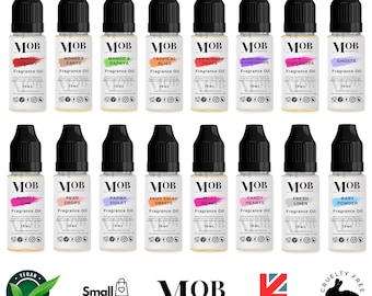 Fragrance Oils 10ml | 70+ Scents | Candles | Soaps | Sprays| Wax Melts | Oil Burners | Reed Diffusers | Bath Bombs | Aromatherapy Scents