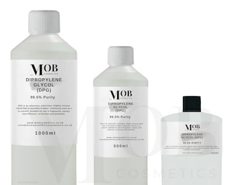 Dipropylene Glycol DPG 99.5% CAS NO: 25265-71-8 Purity Fragrance Grade - 100ml, 500ml, 1litre and 2litre