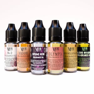 Women&#39;s Luxury 6 x 10ml Fragrance Oil Set | Fragrance Oils for Candle Making Soaps Diffusers Wax Melts Bath Bombs Aromatherapy