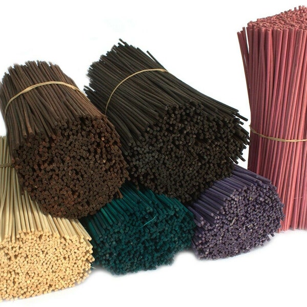 Reed Diffuser Sticks Bamboo Rattan Replacement 24cm x 2.5mm UK Seller - 100 sticks per order - 4 Colours to choose from