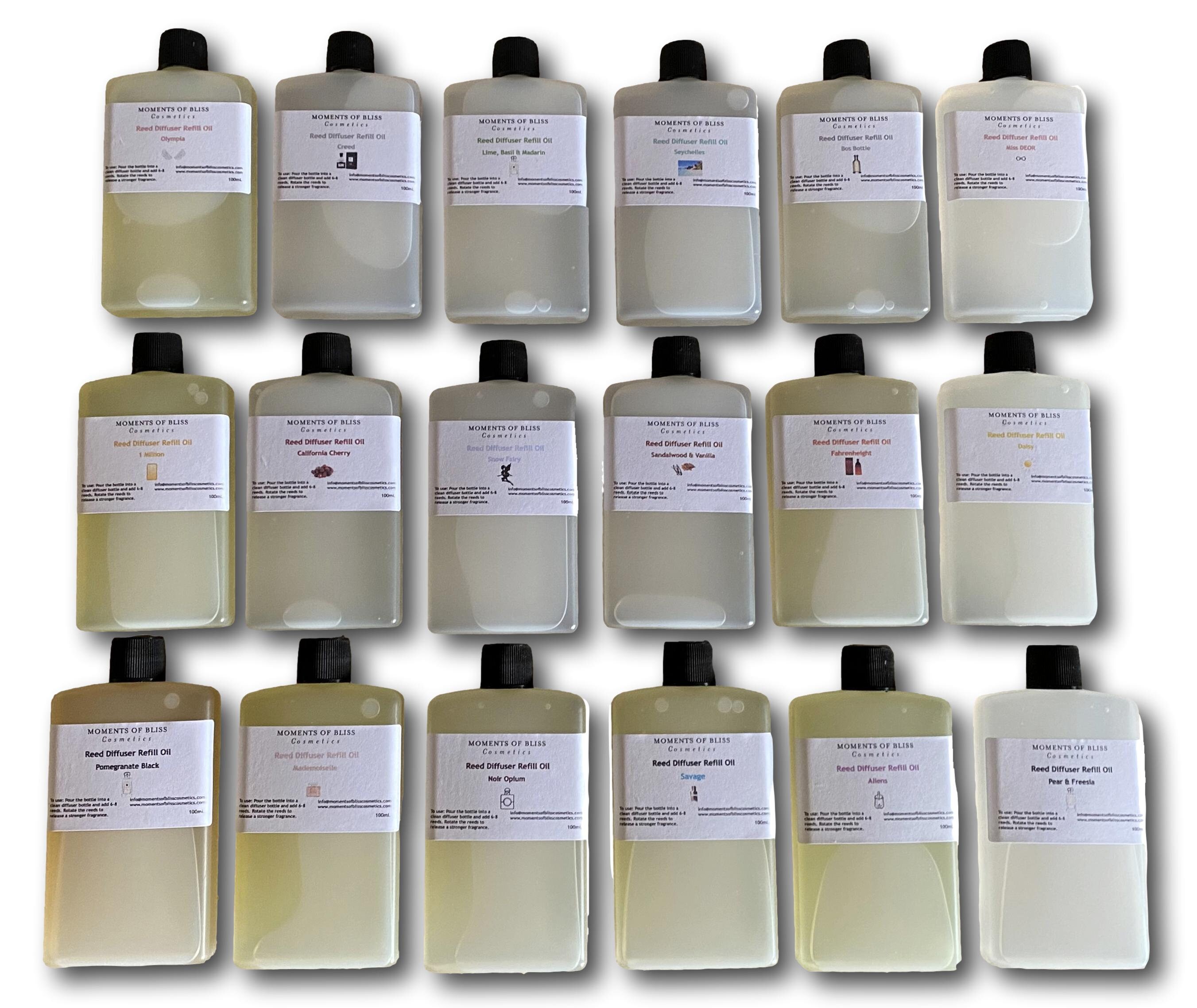 100mL Diffuser Oil Refill Fine & Designer Fragrances Highly Etsy