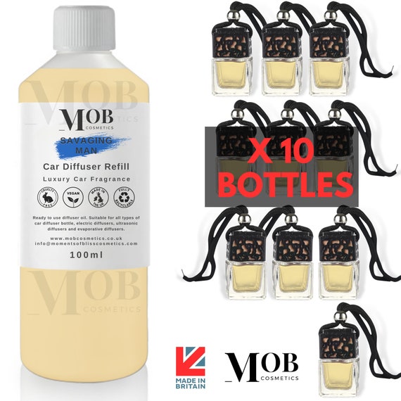 10 x White Label Luxus Designer Hängende Auto Diffusor Flaschen