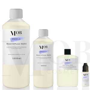 Angels Reed Diffuser-olievulling, zeer geconcentreerd! Gaat lang mee: 100 ml, 500 ml en 1 liter