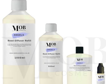 Aceite de recambio para difusor de varillas Angels, altamente concentrado y de larga duración: 100 ml, 500 ml y 1 litro
