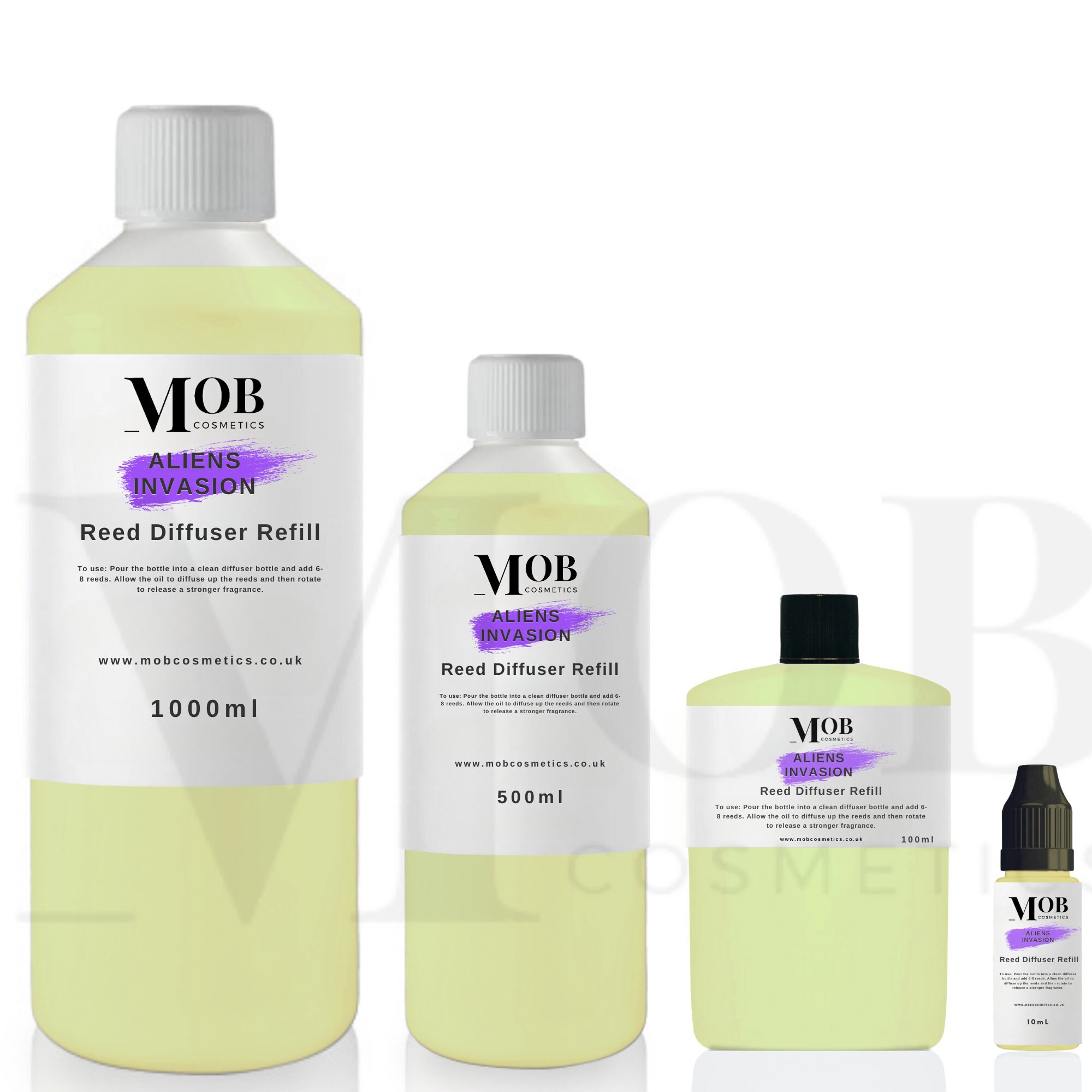 Aliens Invasion Reed Diffuser Oil Refill Highly Concentrated! Long Lasting - 100ml, 500ml and 1 litre