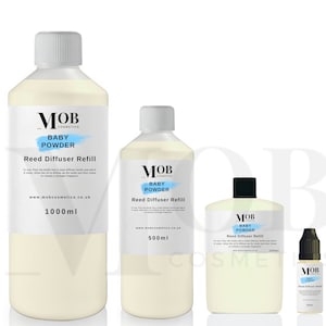 Babypoeder Reed Diffuser Oil Refill, zeer geconcentreerd! Gaat lang mee: 100 ml, 500 ml en 1 liter