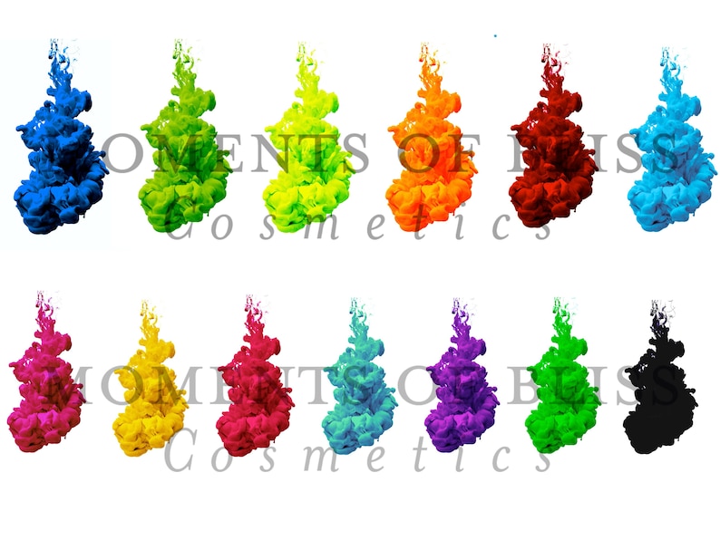 Soap and Bath Bomb Cosmetic Water Soluble Liquid Dyes Colours Color Colourants - Highly Concentrated 13 colours to choose from 10 - 100ml image 2