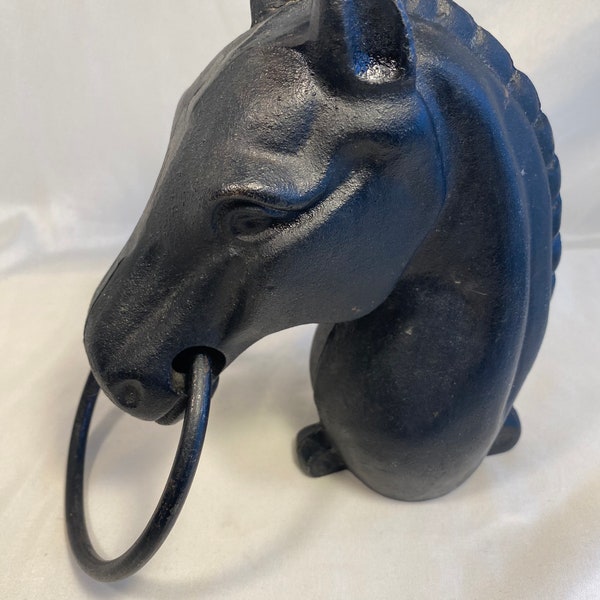 Cast Iron Hitching Post Horse Head